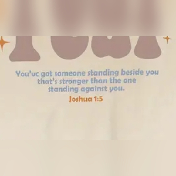 Faith Over Fear Joshua 1:5 Bible T-shirt, Short Sleeve Crew Neck super soft - Picture 4 of 5